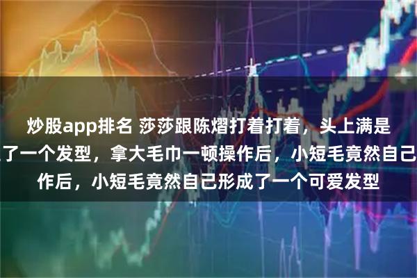 炒股app排名 莎莎跟陈熠打着打着，头上满是汗水现场用毛巾呼拉了一个发型，拿大毛巾一顿操作后，小短毛竟然自己形成了一个可爱发型