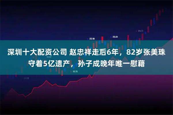 深圳十大配资公司 赵忠祥走后6年，82岁张美珠守着5亿遗产，孙子成晚年唯一慰藉